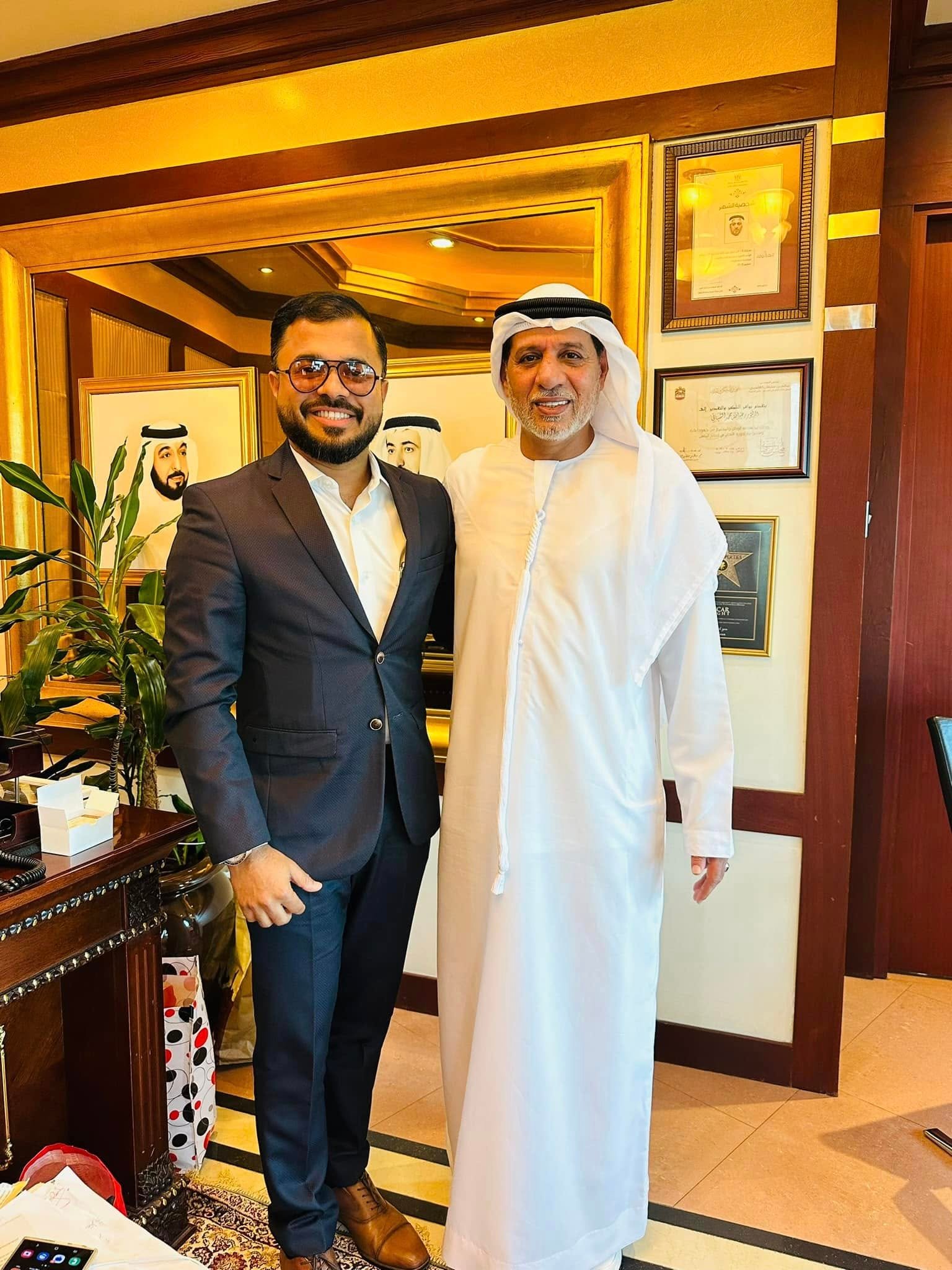 Ali Hassan meeting a regional business leader